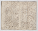 At the requisition of the Widow Jacques on December 3, 1739, at the requisition of Margaret Asselins (?) of the deceased Peter Jacques – the underwritten Surveyor Royal surveyed the habitation