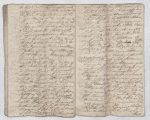 At the requisition of the Widow Jacques on December 3, 1739, at the requisition of Margaret Asselins (?) of the deceased Peter Jacques – the underwritten Surveyor Royal surveyed the habitation