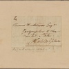 Letter to Thomas Hutchins, Geographer to the United States, Philadelphia