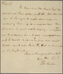 Letter to Henry Potter, Raleigh [N. C.]