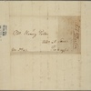 Letter to Henry Potter, Raleigh [N. C.]