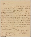 Letter to John Huger, Charleston