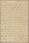 Letter to Major John Hampton