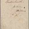 Autograph promissory note signed to Horace Smith, 24 November 1817