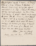 Autograph letter signed to Thomas Jefferson Hogg, 28 November 1817