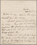 Autograph letter signed to William Thomas Baxter, 3 December 1817