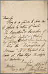 Autograph letter signed to Charles Ollier, 7 December 1817