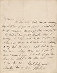 Autograph letter signed to W.T. Baxter, 10 December 1817
