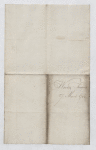 Account of bills drawn by Mr. John Harvey on account of his presence of the Estate from Lataste