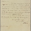 Letter to Horatio Gates [New York?]