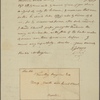 Letter to Timothy Bigelow, No. 9, North-side, Court Street, Boston
