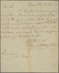 Letter to Commodore John Rodgers, Washington