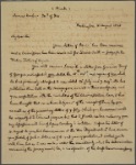 Letter to James Barbour, Secretary of War