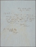 Letter to John Earl Jr., Boston