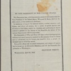 Adjutant General's Office, Washington, Apr. 20, 1853. General Orders No. 11. Signed in manuscript by Samuel. Cooper
