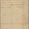 Letter to Mrs. Susanna Wright, Susquehanna, Penn.