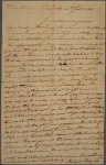 Letter to Landon Carter, of Sabine Hall, in Richmond