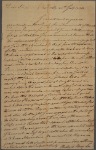 Letter to Landon Carter, of Sabine Hall, in Richmond