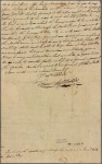 Letter to Landon Carter, Sabine Hall, Va.