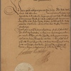Letter to the burgomaster and council of Nürnberg