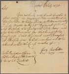 Letter to the Officers of His Majesty's Ordnance Stores at Quebec