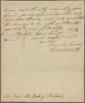 Letter to [the Home Secretary, William Henry Cavendish Bentinck,] Duke of Portland