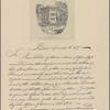 Letter to Colonel Joshua Wentworth