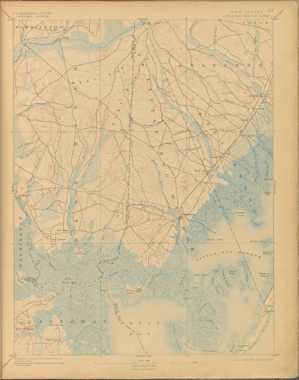 Little Egg Harbor, survey of 1885, ed. of 1893, repr. 1907. NYPL