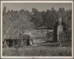 Old farmhouse at Crabtree Creek recreational project near Raleigh, North Carolina.