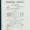 DAILY DINNER MENU [held by] PROFILE HOUSE [at] "FRANCONIA MTS,NEW HAMPSHIRE" (HOTEL)