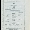 DAILY DINNER MENU [held by] STETSON HOUSE [at] "LONG BRANCH, NJ" (HOTEL)