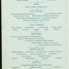 DINNER [held by] THE WENTWORTH [at] "NEWCASTLE, NH" (HOTEL;)
