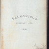DINNER FOR THE HON. S. W. DORSEY [held by] CITIZENS OF NEW YORK [at] DELMONICO'S (HOT;)