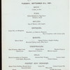 DINNER [held by] HOTEL KAATERSKILL [at] CATSKILL MOUNTAINS NY (HOTEL)
