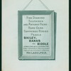 DINNER [held by] HOTEL KAATERSKILL [at] CATSKILL MOUNTAINS NY (HOTEL)