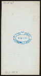 DINNER [held by] S.S.AMSTERDAM [at] [AT SEA ?] (STEAMSHIP)