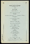 DINNER IN HONOR OF GEN. H.G. GIBSON [held by] THE ASSOCIATED PIONEERS OF THE TERRITORIAL DAYS OF CALIFORNIA [at] "MARTINELLI'S, NEW YORK, NY" (RESTAURANT)