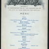 BANQUET FOR THE EVACUATION OF NYC BY THE BRITISH [held by] NYCC [at] "DELMONICO'S, NY" (HOTEL)