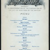 BANQUET FOR THE EVACUATION OF NYC BY THE BRITISH [held by] NYCC [at] "DELMONICO'S, NY" (HOTEL)