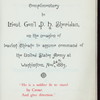 BANQUET [held by] COMMERCIAL CLUB OF CHICAGO [at] "CALUMET CLUB,[CHICAGO, IL.]" (CLUB)