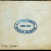 MENU [held by] PORCELLIAN CLUB [at] "HARVARD UNIVERSITY, CAMBRIDGE, MA"