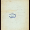 DINNER TO HON.JAMES G. BLAINE [held by] DELMONICO'S [at] "FIFTH AVE AND 26TH STRET, NY" (REST)