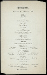 DINNER [held by] PENNSYLVANIA RR [at] New york & Chicago Limited (RR)