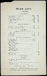 DINNER [held by] PENNSYLVANIA RR [at] New york & Chicago Limited (RR)
