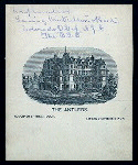 DINNER [held by] THE ANTLERS [at] "COLORADO SPRINGS,COLO." (HOTEL)