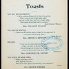 101ST ANNIVERSARY DINNER [held by] FRIENDLY SONS OF ST.PATRICK [at] "DELMONICO,[NY]" (HOTEL)