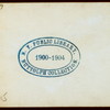 COMMEMORATION OF THE PILGRIM'S STATUE UNVEILING [held by] FOREFATHERS' DINNER [at] UNION LEAGUE CLUB NY; (CLUB)