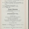 LUNCH?] SPEISENZETTEL,DURING AN EXCURSION OF SEVERAL DAYS [held by] PROVINZIAL-QUARTETTS [at] "FURSTENHOF,MAGDEBURG" ([REST?])
