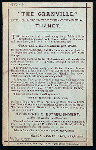 DAILY MENU [held by] THE GRANVILLE [at] "ST. LAWRENCE-ON-SEA, THANET, ENGLAND" (HOT;)