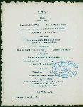 FIRST ANNUAL DINNER [held by] FEDERAL CLUB [at] "DELMONICO'S, NEW YORK, NY" (REST;)